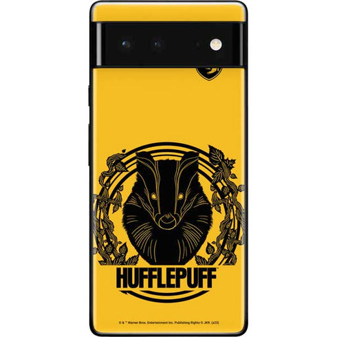 Wizarding Worlds Harry Potter Hufflepuff Illustration Google Pixel 6 Skin